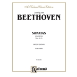 BEETHOVEN - Sonatas, Volume 1B, Nos. 8-15 for Piano (Urtext Edition)