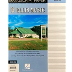 Ellis Music Standard Staff 12-Stave Manuscript Paper Deluxe Pad (Blue Cover)