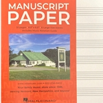 Ellis Music Wide Staff 6-Stave Manuscript Paper Book (Red Cover)