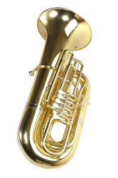 picture of a tuba to represent brass instruments